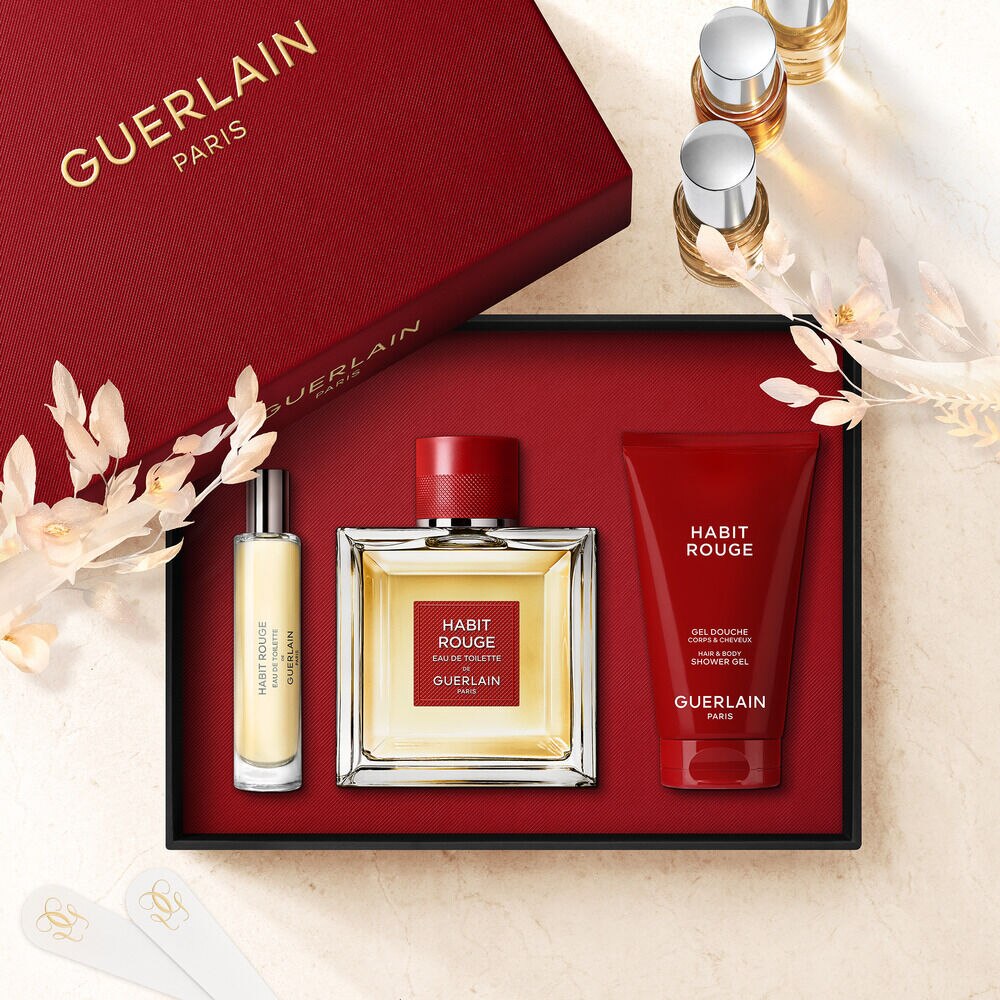 KIT COFFRET GUERLAIN HABIT ROUGE MASCULINO EAU DE TOILETTE - SEPHORA